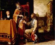 King David Handing the Letter to Uriah Pieter Lastman